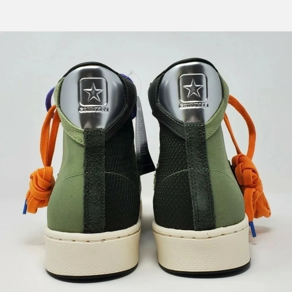 Converse Pro Leather Mid BHM Men Sz 8 Green Sequoia 168273C Black History Month - Picture 6 of 12